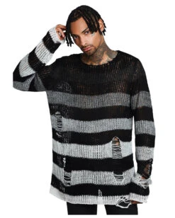 KILLSTAR Grady Strickpullover -Spooky Fun Günstiges Geschäft killstar grady strickpullover soft knit sweater gothic fashion und gothic shop 51981 5