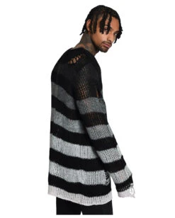KILLSTAR Grady Strickpullover -Spooky Fun Günstiges Geschäft killstar grady strickpullover soft knit sweater gothic fashion und gothic shop 51981 6