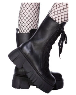 KILLSTAR Kick The Bucket Stiefel -Spooky Fun Günstiges Geschäft killstar kill the bucket stiefel killstar kill the bucket boots gothic schuhe gothic stiefel 51701 02