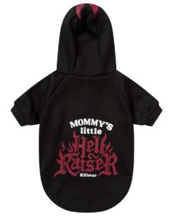 KILLSTAR Mommy's Hellraiser Hund & Katze Hoodie -Spooky Fun Günstiges Geschäft killstar mommys little hellraise hunde und katzen hoodie tier puollover gothic fashion von killstar 52204 4