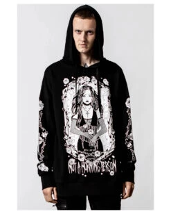 KILLSTAR Morning Longline Unisex Hoodie -Spooky Fun Günstiges Geschäft killstar morning longline unisex hoodie gothic fashion von killstar gothic onlineshop 52186 3