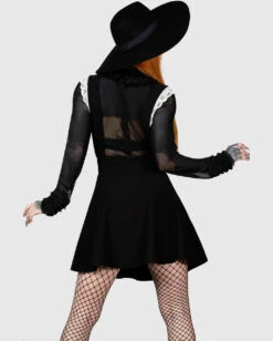 KILLSTAR Oriel Latzkleid 6 KILLSTAR Oriel Latzkleid -Spooky Fun Günstiges Geschäft killstar oriel latzkleid killstar bekleidung killstar fashion gothic kleid gothic bekleidung gothic fashion gothic accessoires und geschenkartikel 54251 2