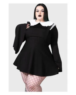 KILLSTAR Oriel Pinafore Latzkleid -Spooky Fun Günstiges Geschäft killstar oriel pinafore latzkleid killstar oriel pinafore dress gothic kleid gothic mode 54064 6