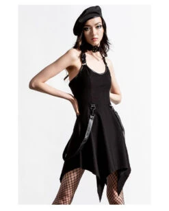 KILLSTAR Rebellion Kleid -Spooky Fun Günstiges Geschäft killstar rebellion kleid killstar rebellion dress gothic kleid gothic mode 51703 02