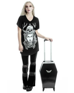 KILLSTAR Sarg Reisekoffer -Spooky Fun Günstiges Geschäft killstar sarg reisekoffer casket carry case gothic und halloween koffer 52121 5