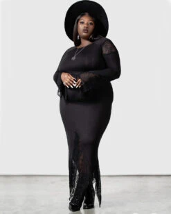 KILLSTAR Spiderella Kleid -Spooky Fun Günstiges Geschäft killstar spiderella kleid killstar abendkleid gothic kleid spinnweben kleid gothic bekleidung gothic accessoires und geschenkartikel gothic mode 54038 2