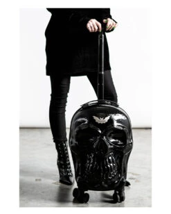 KILLSTAR Totenkopf Reisekoffer 6 KILLSTAR Totenkopf Reisekoffer -Spooky Fun Günstiges Geschäft killstar totenkopf reisekoffer killstar tomb travel suitcase gothic accessoire gothic homeware 51919 03