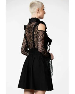 KILLSTAR Yuna Suspender Rock 9 KILLSTAR Yuna Suspender Rock -Spooky Fun Günstiges Geschäft killstar yuna suspender rock mit traeger killstar yuna suspender skirt gothic mode gothic fashion rock 52487 5