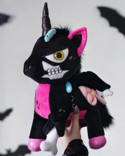 KILLSTAR Zombiecorn Dead Dawn Plüschtier Pink -Spooky Fun Günstiges Geschäft killstar zombiecorn dead dawn pluesch tier pink zombie pluesch einhorn killstar deko killstar kreepture gothic accessoires und geschenkartikel 53492