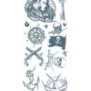 Klebetattoo Set Mit Piraten Motiven