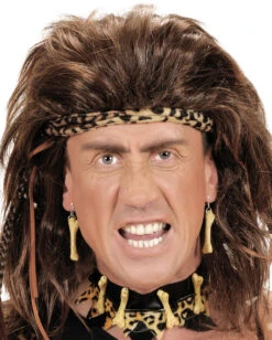 Steinzeit Knochen Ohrringe -Spooky Fun Günstiges Geschäft knochenohrringe neandertaler ohrringe steinzeit ohrringe kostuemschmuck 22956 03