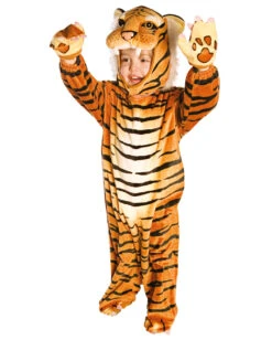 Kuschel Tiger Kleinkinderkostüm -Spooky Fun Günstiges Geschäft kuschel tiger kleinkinderkostuem tiger faschings kostuem fuer babys tiger toddler costume 31234 2