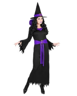 Lavara Hexenkostüm -Spooky Fun Günstiges Geschäft lavara hexenkostuem mit guertel und hexenhut lavara witch costume with belt and witch hat 37379 04