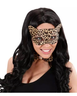 Leoparden Augenmaske -Spooky Fun Günstiges Geschäft leoparden augenmaske phantera augenmaske leoaprd print eyemask wildkatze augenmaske 36609 04