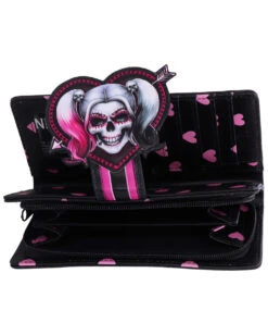 Little Monster Harley Quinn Geldbörse 18,5cm -Spooky Fun Günstiges Geschäft little monster harley quinn geldboerse little monster harley quinn purse 52510 05