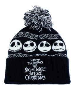 Spooky Fun Günstiges Geschäft -Spooky Fun Günstiges Geschäft nightmare before christmas basic snow beanie mit bommel nightmare before christmas fanartikel jack skellington fanartikel jack skellington merchandise 54452 3