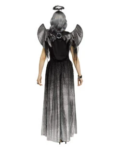Onyx Engel Damen Kostüm -Spooky Fun Günstiges Geschäft onyx engel damen kostuem onyx angel woman costume schwarzer engel halloween frauen verkleidung 54224 2