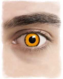 Orange Werewolf Kontaktlinsen -Spooky Fun Günstiges Geschäft orange werwolf halloween sfx kontaktlinsen halloween contact lenses mann