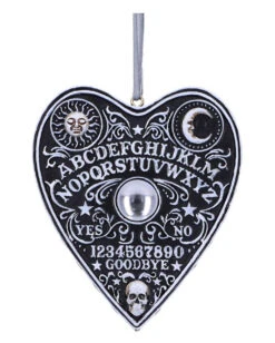 Ouija Board Planchette Als Hängeornament 8,5cm -Spooky Fun Günstiges Geschäft ouija board wahrsage planchette hexenbrett anhaenger spirit board haengeornament 53676 03