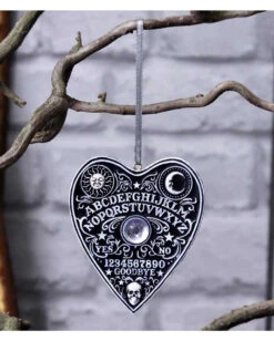 Ouija Board Planchette Als Hängeornament 8,5cm -Spooky Fun Günstiges Geschäft ouija board wahrsage planchette hexenbrett anhaenger spirit board haengeornament 53676 07
