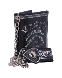 Ouija Brett Geldbeutel Mit Kette -Spooky Fun Günstiges Geschäft ouija brett geldbeutel mit kette spirit board brieftasche mit kette ouija board wallet with chain gothic accessoire 50993 04