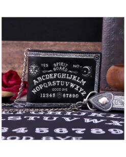 Ouija Brett Geldbeutel Mit Kette -Spooky Fun Günstiges Geschäft ouija brett geldbeutel mit kette spirit board brieftasche mit kette ouija board wallet with chain gothic accessoire 50993 07