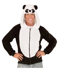 Panda Bär Kostüm Jacke -Spooky Fun Günstiges Geschäft panda baer kostuem jacke panda baer costume hoodie tierkostuem zirkus kostuem 54514 02