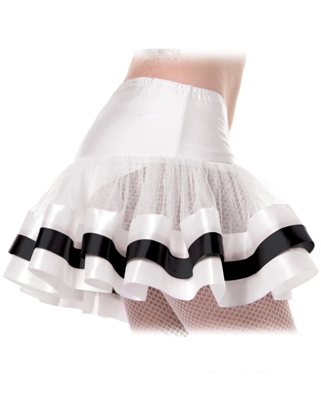 Petticoat Weiß-schwarz 1 Petticoat Weiß-schwarz