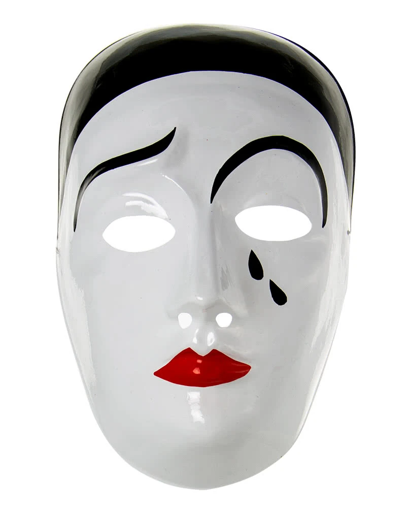 Pierrot Maske PVC 1 Pierrot Maske PVC