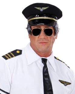 Piloten Kostümzubehör Set 4-tlg. -Spooky Fun Günstiges Geschäft piloten kostuemzubehoer set aviator costume set berufsuniform kostuem 29376 2