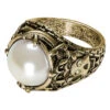 Gothic Ring Mit Perle
