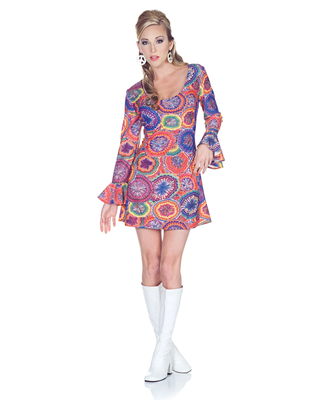 Hippie Minikleid Psychedelic XL 1 Hippie Minikleid Psychedelic XL