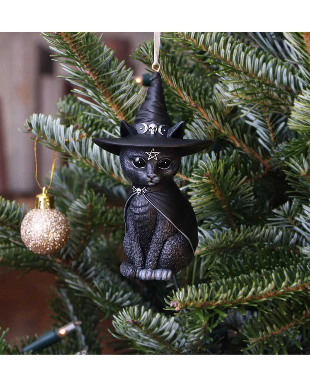 Purrah Hexenkatze Weihnachtskugel 11cm 7 Purrah Hexenkatze Weihnachtskugel 11cm – Bild 7