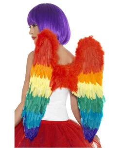 Regenbogen Flügel -Spooky Fun Günstiges Geschäft regenbogenfluegel rainbow wings gay pride partyzuebehoer bild4 28232
