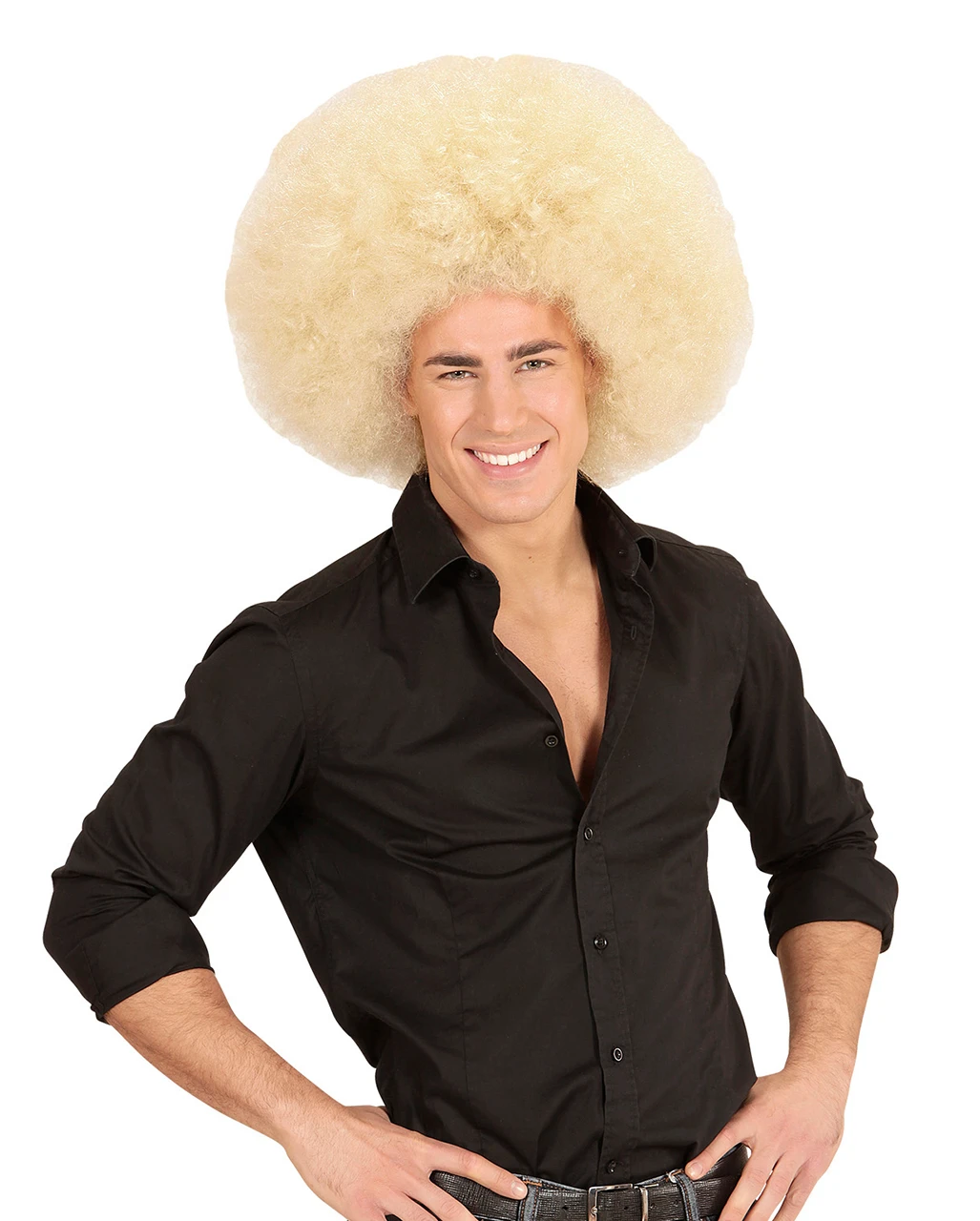 Riesige Afro Perücke Blond 2 Riesige Afro Perücke Blond – Bild 2