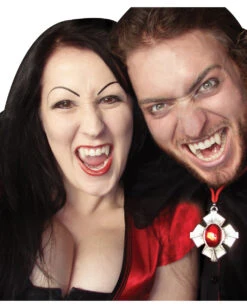 Vampir Eckzähne / Scarecrow Fangs -Spooky Fun Günstiges Geschäft scarecrow vampirzaehne scarecrow fangs scarecrow custom fangs 10690 03