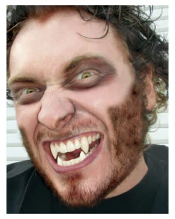 Werwolf Fangs Doppeleckzähne -Spooky Fun Günstiges Geschäft scarecrow werwolf eckzaehne werwolf deluxe zaehne von scarecrow 15293 02