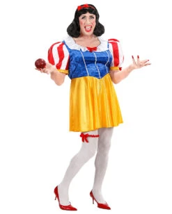 Schneewittchen Drag Queen Kostüm -Spooky Fun Günstiges Geschäft schneewittchen drag queen kostuem schneewittchen herrenkostuem schneewittchen travestie kostuem snow white drag queen costume 36589 02