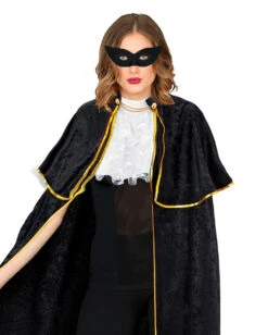 Venezianische Augenmaske Schwarz -Spooky Fun Günstiges Geschäft schwarze venezianische augenmaske black venetian mask schwarze papillion maske 15912 02