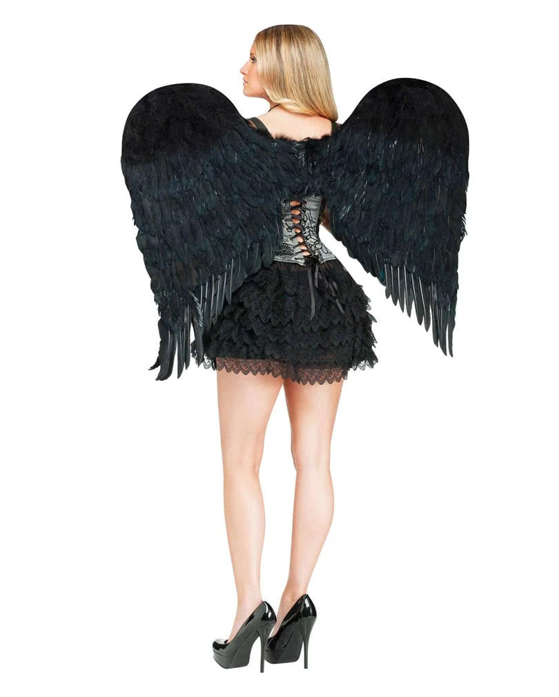 Schwarze Engelsflügel Groß 2 Schwarze Engelsflügel Groß – Bild 2