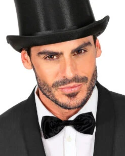 Schwarze Fliege Aus Satin