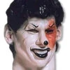 Schwarzer Joker Foamlatex Maske