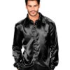 Schwarzes Disco Hemd