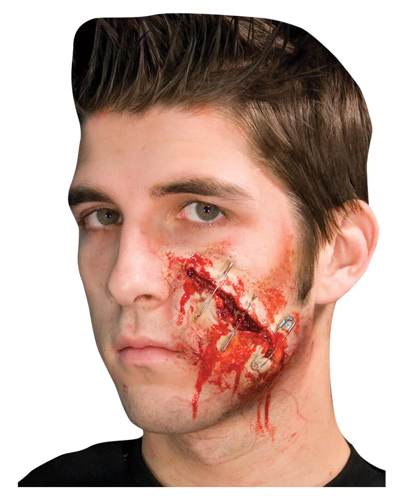 Große Sicherheitsnadel Latexwunde 1 Große Sicherheitsnadel Latexwunde