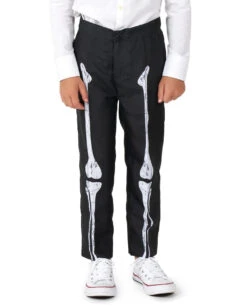 Skeleton Grunge Anzug Für Kinder - Suitmeister -Spooky Fun Günstiges Geschäft skeleton grunge black anzug kostuem anzug fuer kinder opposuits anzug suitmeister kinder anzug skelett kostuem anzug 54386 2