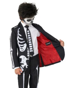 Skeleton Grunge Anzug Für Kinder - Suitmeister -Spooky Fun Günstiges Geschäft skeleton grunge black anzug kostuem anzug fuer kinder opposuits anzug suitmeister kinder anzug skelett kostuem anzug 54386 3