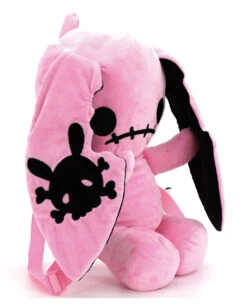 Skull Bunny Plüsch Rucksack -Spooky Fun Günstiges Geschäft skull bunny pluesch rucksack skull bunny plush backpack gothic accessoire hase 54843 2