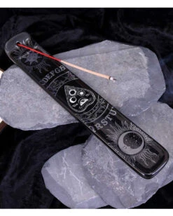 Spirit Board Räucherstäbchenhalter -Spooky Fun Günstiges Geschäft spirit board raeucherstaebchenhalter spirit board incense holder ouija hexenbrett raeucherstaebchen halter 54336 2