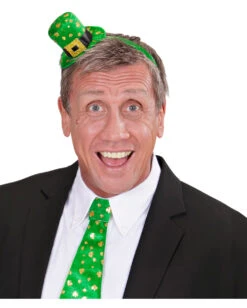 St. Patricks Day Haarreif Mit Mini-Hut -Spooky Fun Günstiges Geschäft st patricks day haarreif mit mini hut gluecksbringer haarschmuck irischer feiertag kopfschmuck 29863 04