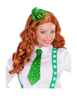 St. Patricks Day Haarreif Mit Mini-Hut -Spooky Fun Günstiges Geschäft st patricks day haarreif mit mini hut gluecksbringer haarschmuck irischer feiertag kopfschmuck 29863 2